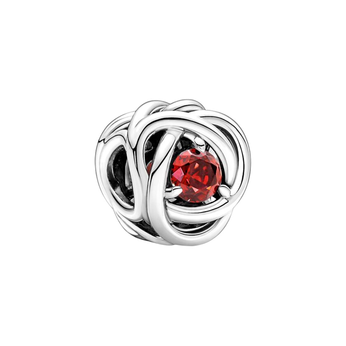 Pandora Moments Eternal Loop Charm Women Jewelry Accessories Red Silver 790065C01 Silver,F
