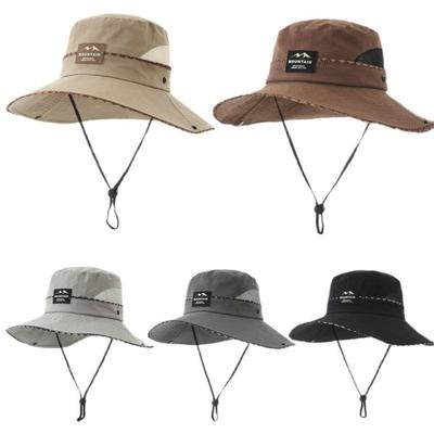 Fashion Wide Brim Sun Hat Sun Protection Quick-drying Fisherman Hat Waterproof Breathable Fishing Hats Summer