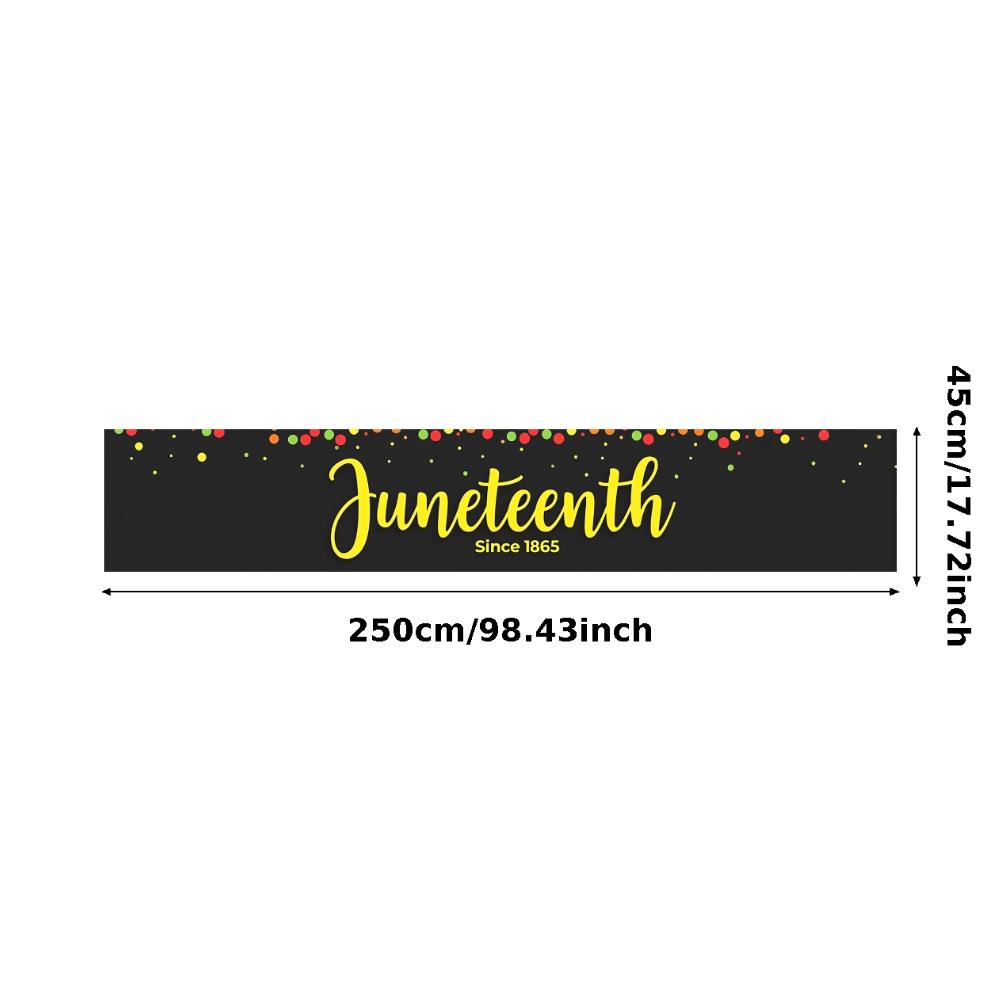 Портативный баннер на День освобождения рабов (Juneteenth) Декорация мероприятия Историческое празднование для собрания сообщества Культурное мероприятие Внутренняя декорация