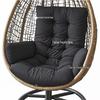Thickened Waterproof Outdoor Hanging Basket Seat Cushion for Armchair, Recliner, Rocking Chair, or Swing with Backrest