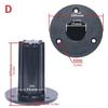 Universal Speaker Stand Top Hat Poles Mount Bracket For 12/15Inch Cabinets Heavy Duty Black Plastic Construction