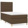 3142636 vidaXL Divan Bed with Mattress Dark Brown 100x200 Cm
