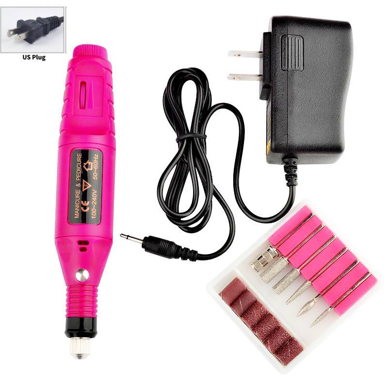 

Portable Nail Drill Set With Electric Grinding Pen For Home Manicure And Nail Removal US