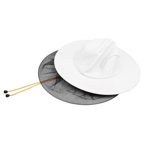 Mosquito Head Net Full-Mesh Design Drawstring Windproof Strap Good Breathability Beekeeping Men Bee Prevention