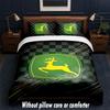 John Deere Design Bed Bedding Set 1 Duvet Cover + 2 Pillowcases Soft Breathable Household Bed Linens