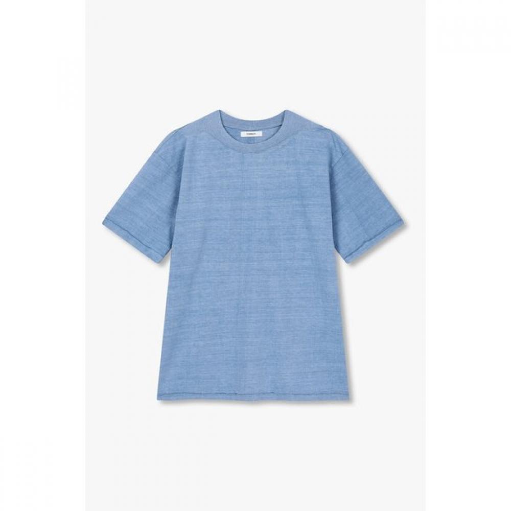 STudio Tomboy Logo Embroidered PigmenT ShorT Sleeve T shirT 9106222213ar 52 (light blue)/One size