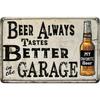 Vintage Metal Skull Sign 8x12 Inch Retro Wall Art for Garage Bar Man Cave Home Decor