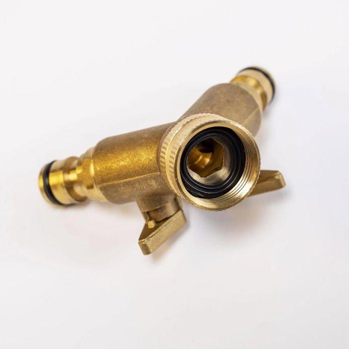 2-way Water Distributor for 1/2' + 3/4' / Faucet Connection / Faucet Plug