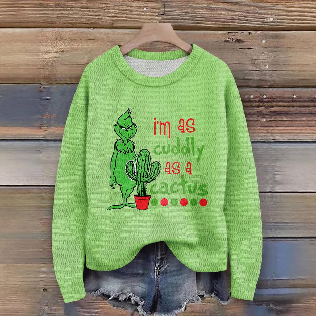 Women's Fashion Casual Long Sleeve Neck Sweater Pullover Top