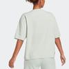 adidas Drop Shoulder Sleeve T Shirt Women's Linen Green HK0508