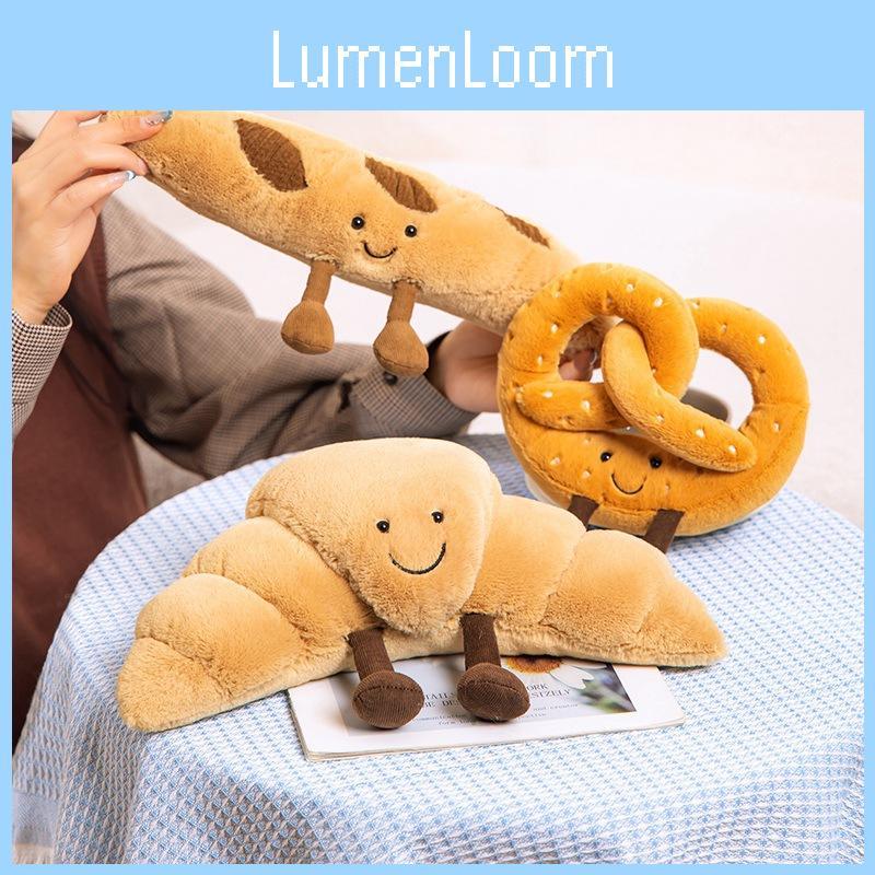 Toast Toy Plush Cute Cartoon Girl Child Bedroom Decoration Scene Doll Baguette