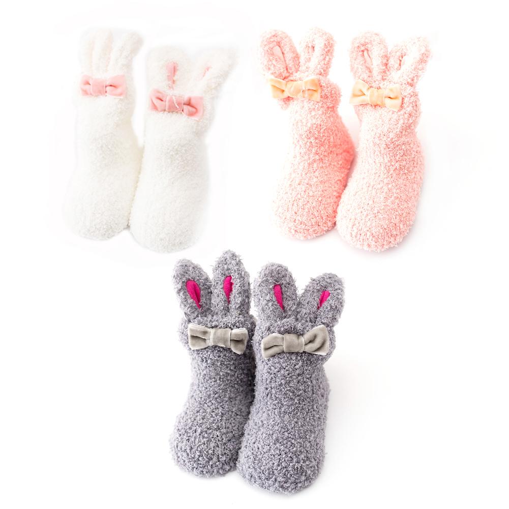 ANIMQUE 3 pares calcetines antideslizante para beb/és Invierno 0-3 a/ños Ni/ños Ni/ñas peque/ños Calcetines gruesos c/álidos Inicio Respirable C/ómodo