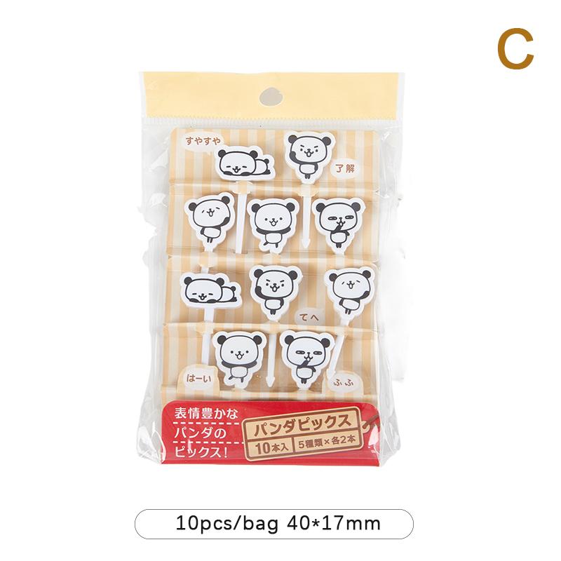 6-10pcs Mini Skewers Cute Cartoon Eyes Kawaii Lunch Bento Box Food Fruit Picks Fork Sticks Buffet Sandwich Toppers Party Decor