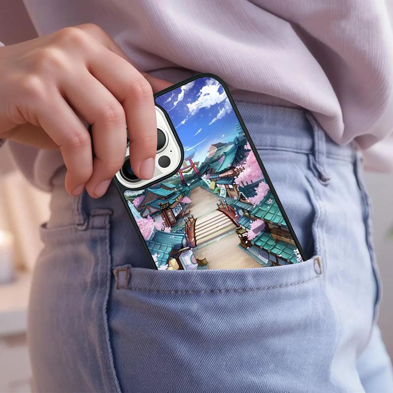 Anime Scenery Art Phone Case For iPhone 17 Air 15 16e 14 13 Pro Max Coque 12 11 Pro Max PLUS Cover