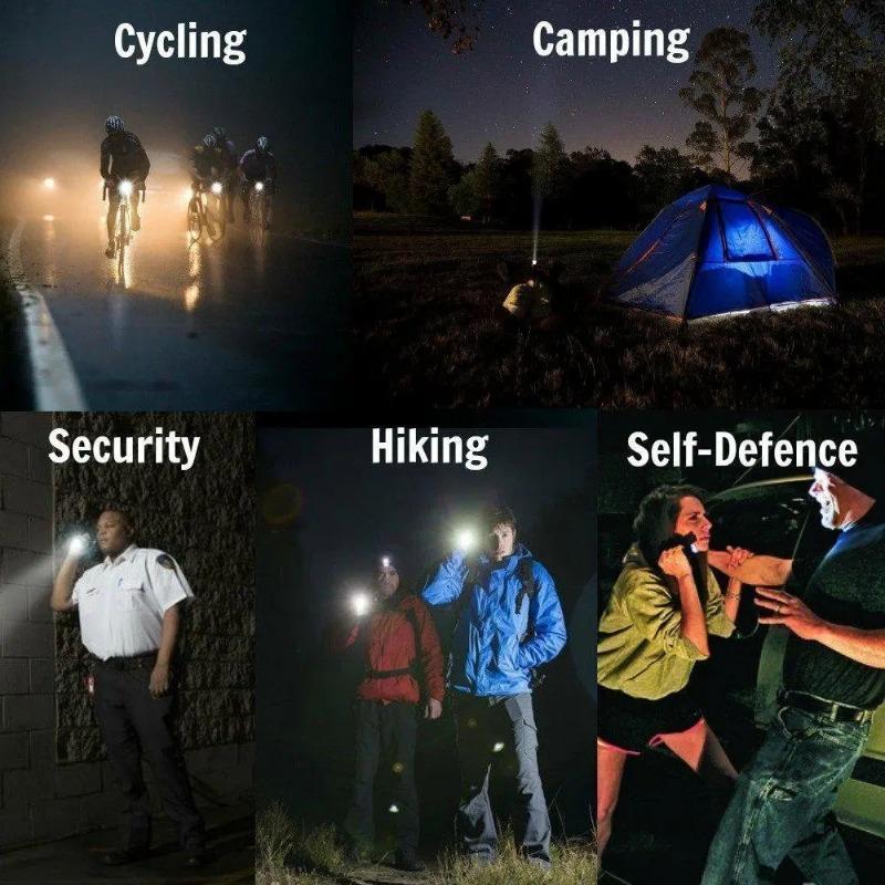 Επαναφορτιζόμενοι Φακοί LED Υψηλής Ισχύος Εξωτερικός Φακός Φως Εργασίας COB Φανάρι LED Φως Φλας Αδιάβροχο Λάμπα Κάμπινγκ Πεζοπορίας