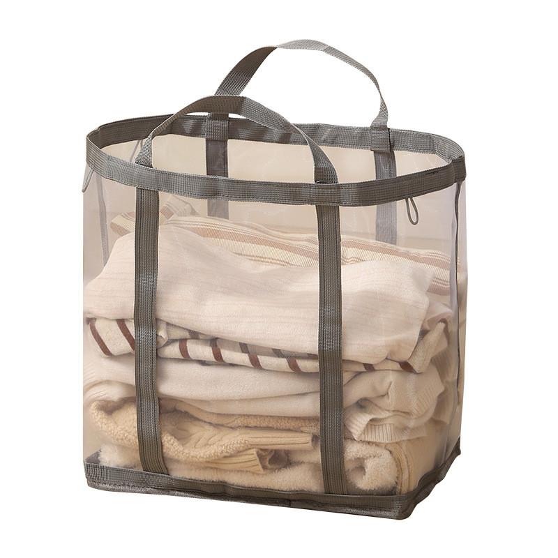 Collapsible Laundry Basket With Large Capacity For Home Use And Bathroom Storage