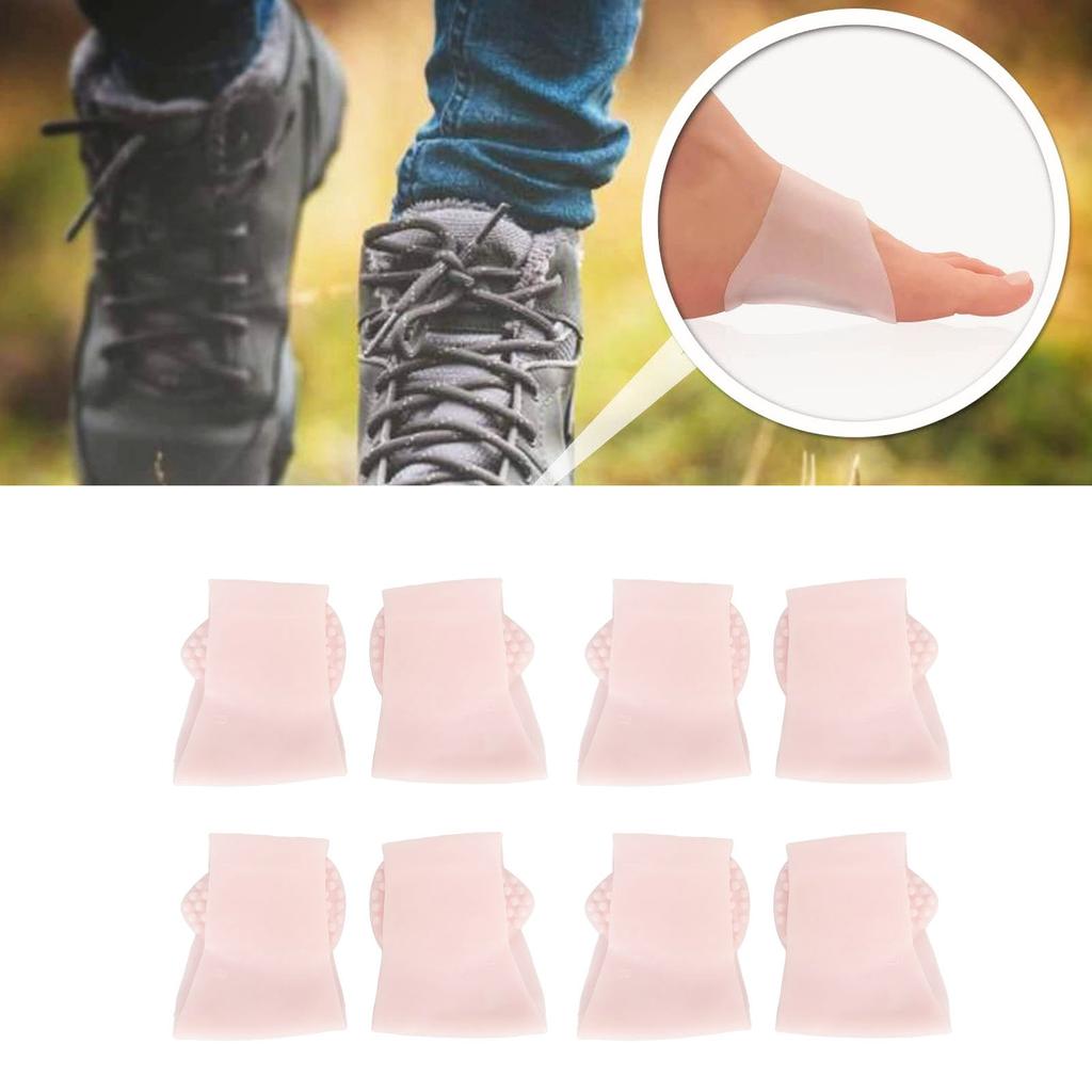 3 Paar Fußgewölbestütze Schuheinlage Gel Set Weiche Gelmanschetten zur Unterstützung bei Plantarfasziitis Flachfußunterstützung
