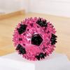 Bite Resistant Squeaky Dog Toy Colorful Spiky Massage Ball  Indoor Entertainment