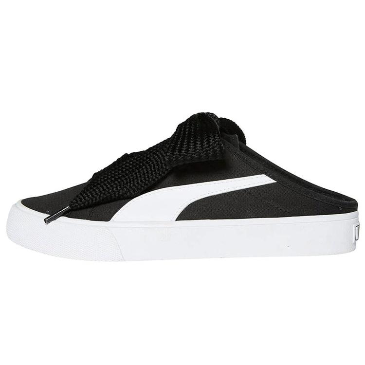 (WMNS) PUMA Bari Mule Ribbon Black White Women s 382331-01 EU 35.5