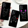French Bulldog Black White Cover For Samsung Galaxy A52 A12 A51 A32 A21s A71 A32 5G A12 A22 A53 A31 A13 A72 A02s A41 Phone Cover