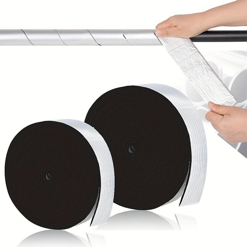 5cmx10m Pianka Ochrona przed mrozem do domu Izolacja rur ogrodowych Owijka Zewnętrzna Samoprzylepna Idealna do rur z ciepłą i zimną wodą