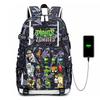 Plants vs. Zombies Backpack for Kids Boys Grades 3-6 Waterproof Lightweight Spinal Protection School Bag