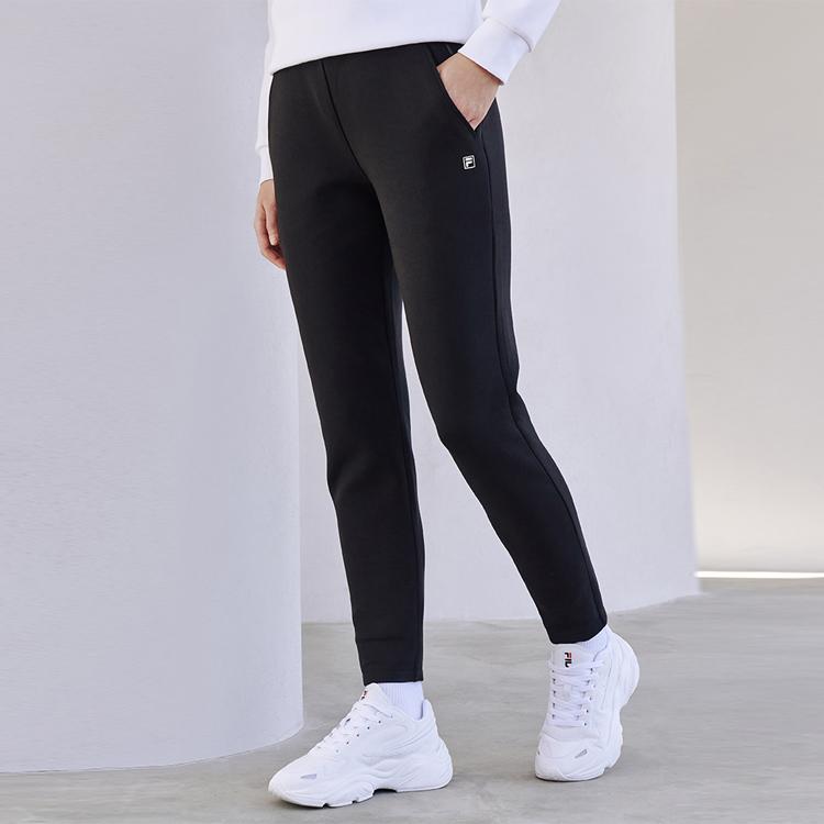 Fila Small Logo Loose Fit Sports Long Pants Women Bottoms Black F11W112612FBK