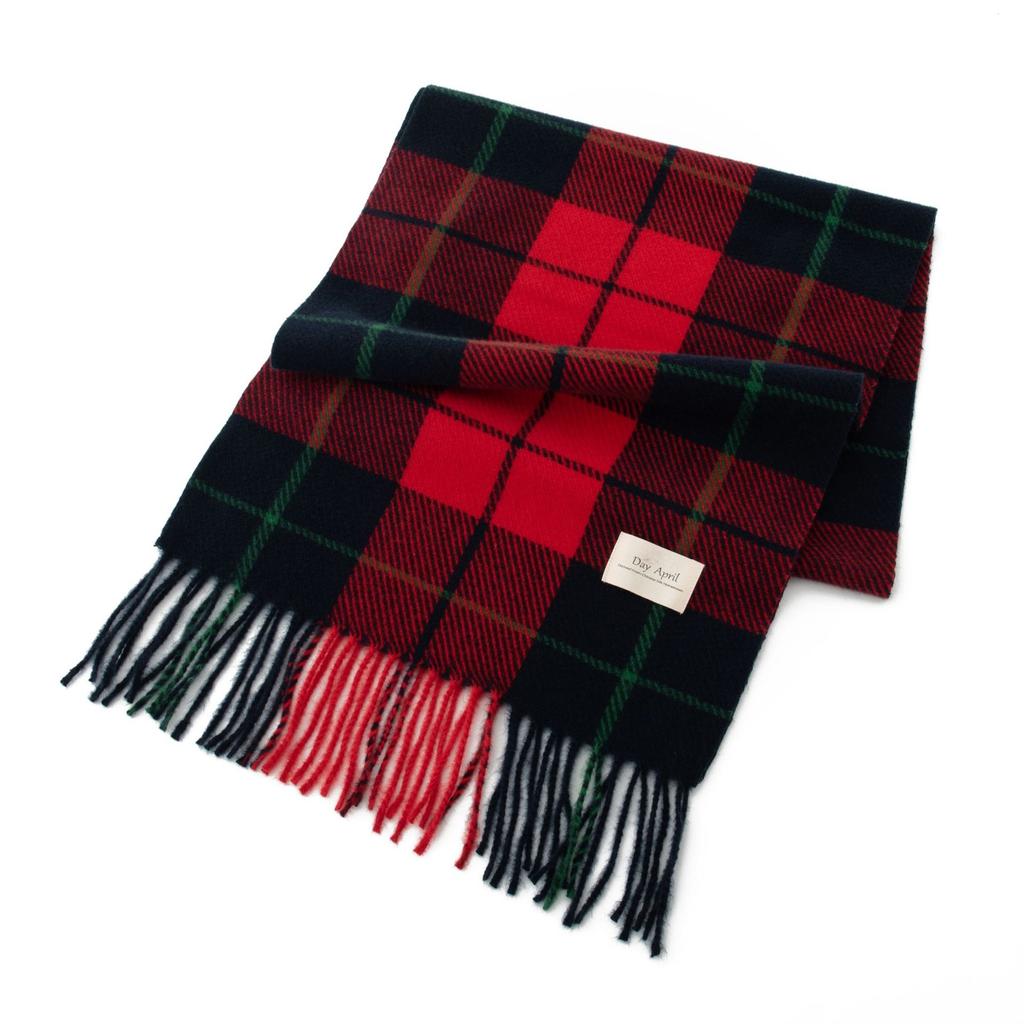 Simple Scarf for Women High End Versatile Thickened Autumn and Winter Business Warm New Plaid Scarf Dual Use