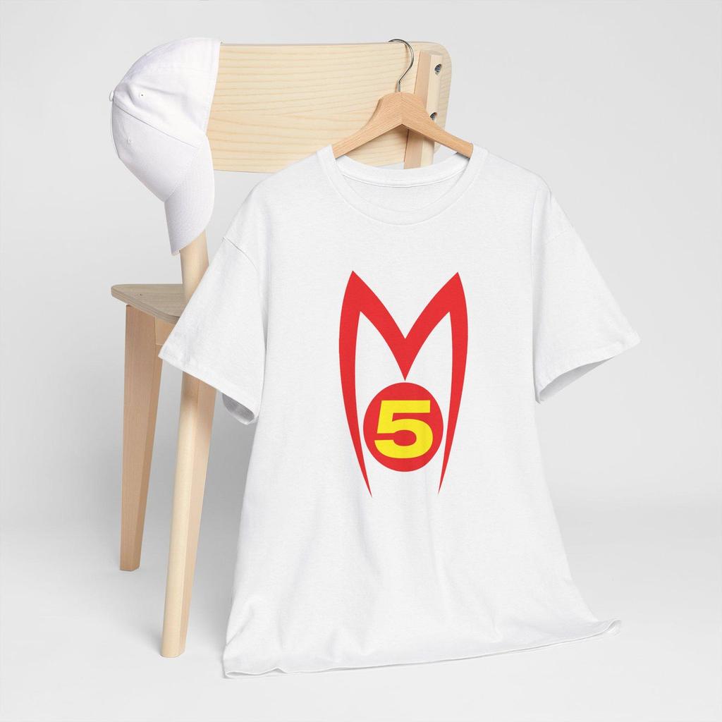 Speed Racer Mach 5 Film Logo Grau Weiß T-Shirts T-Shirt Größe S-5XL