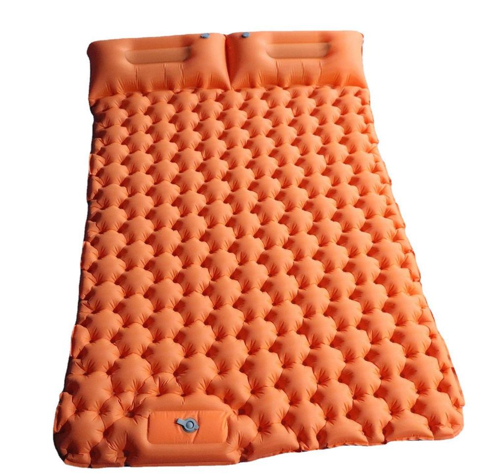 Outdoor Inflatable Mat Camping Foot Pump Moisture-Proof Double Sleeping Pad Lunch Break Car-Mounted Mattress Pillow Outdoor