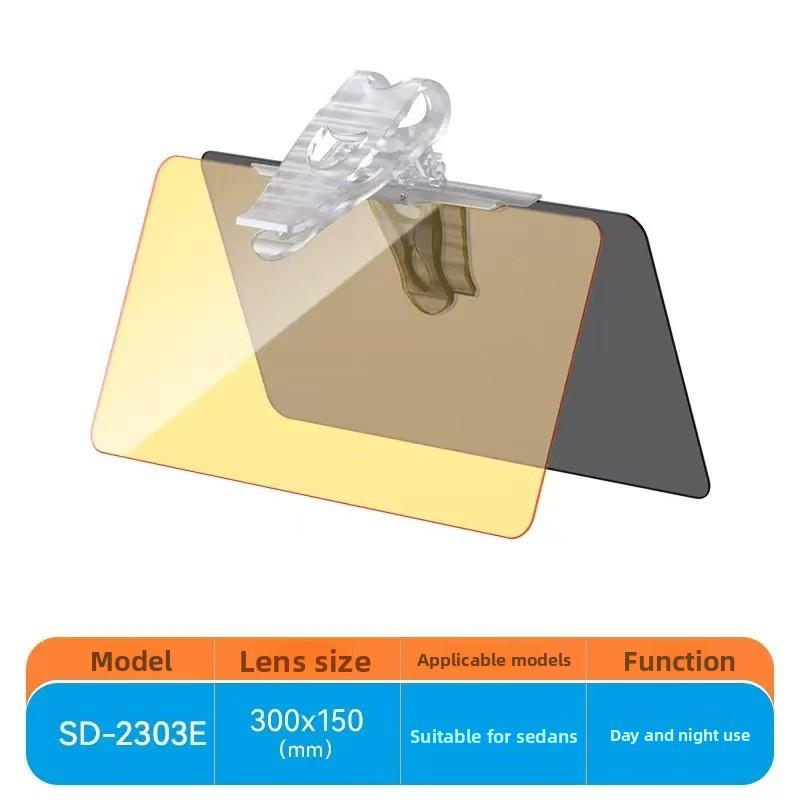 Anti-Glare Sun Visor for Vehicles Day and Night Use Protects Against Dazzling High Beams