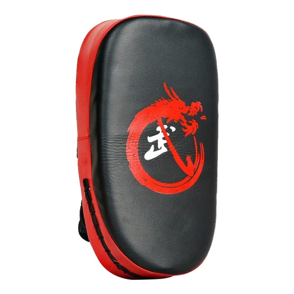 PU Leather Muay Thai Pad Curved Foot Target Pad Kick Target for Muay Thai Taekwondo Martial Arts Training