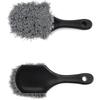 Short Handle Tire and Wheel Brush for Car Rim, Soft Bristles for Gentle Washing, Efficiently Cleans Tires