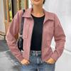 Women's Long Sleeve Jacket with Zipper