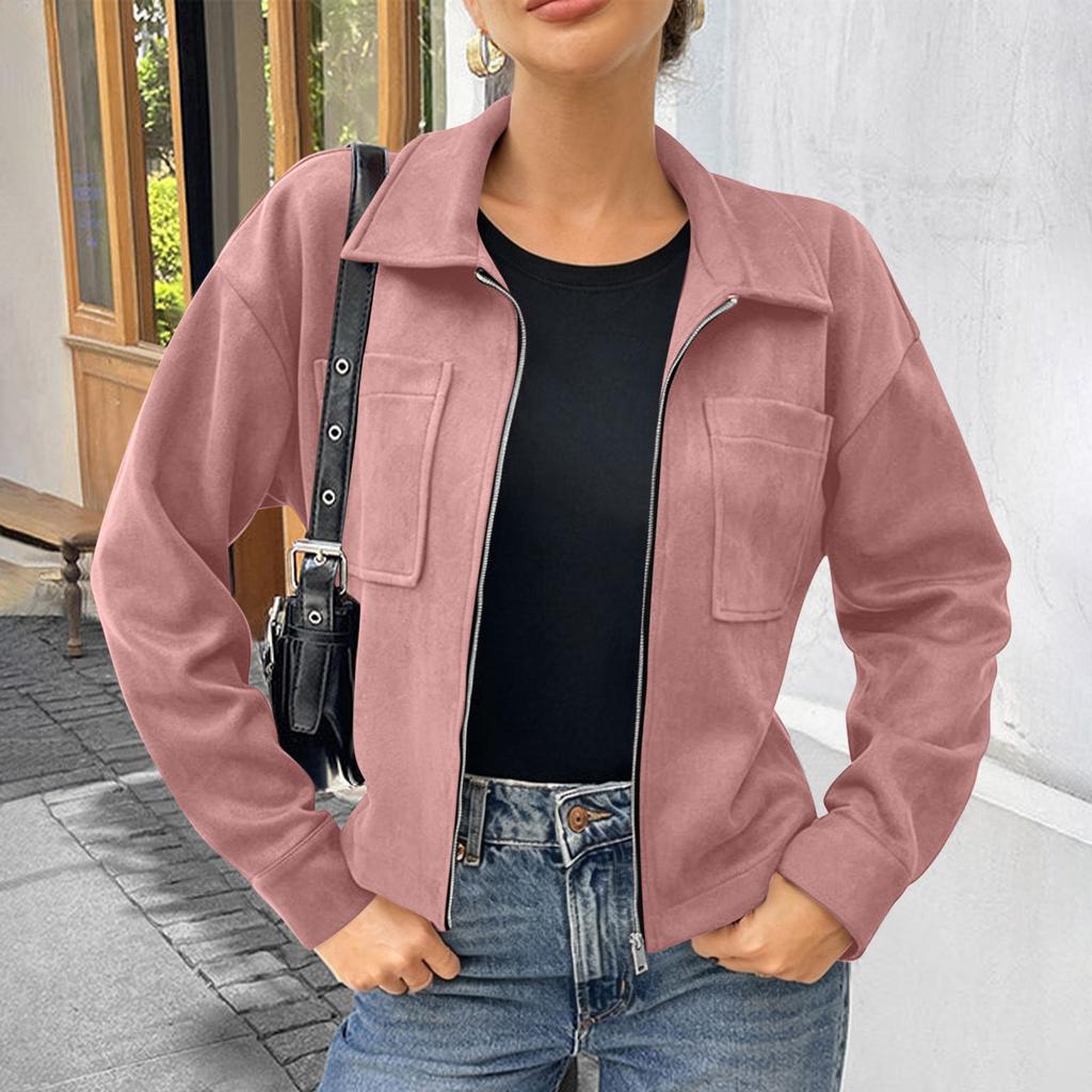 Women's Long Sleeve Jacket with Zipper