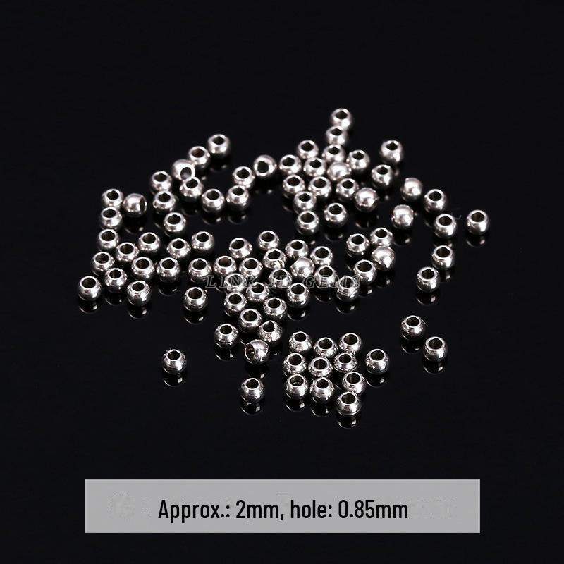 Jingde Stainless Steel Hammer Bamboo Tube Spacer Beads & O Buckle DIY Jewelry Accessories.