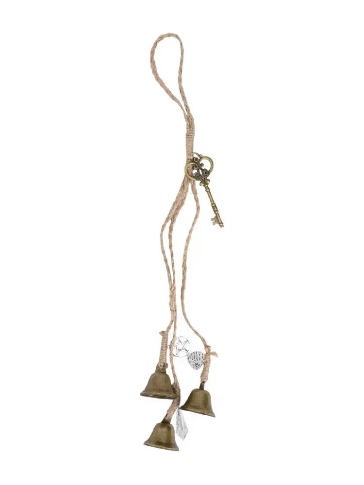 

For Witchcraft Enthusiasts Negative Energy Cleansing Bell Mystical Witch Wind Chime Sturdy Iron Material Indoor And Outdoor Use