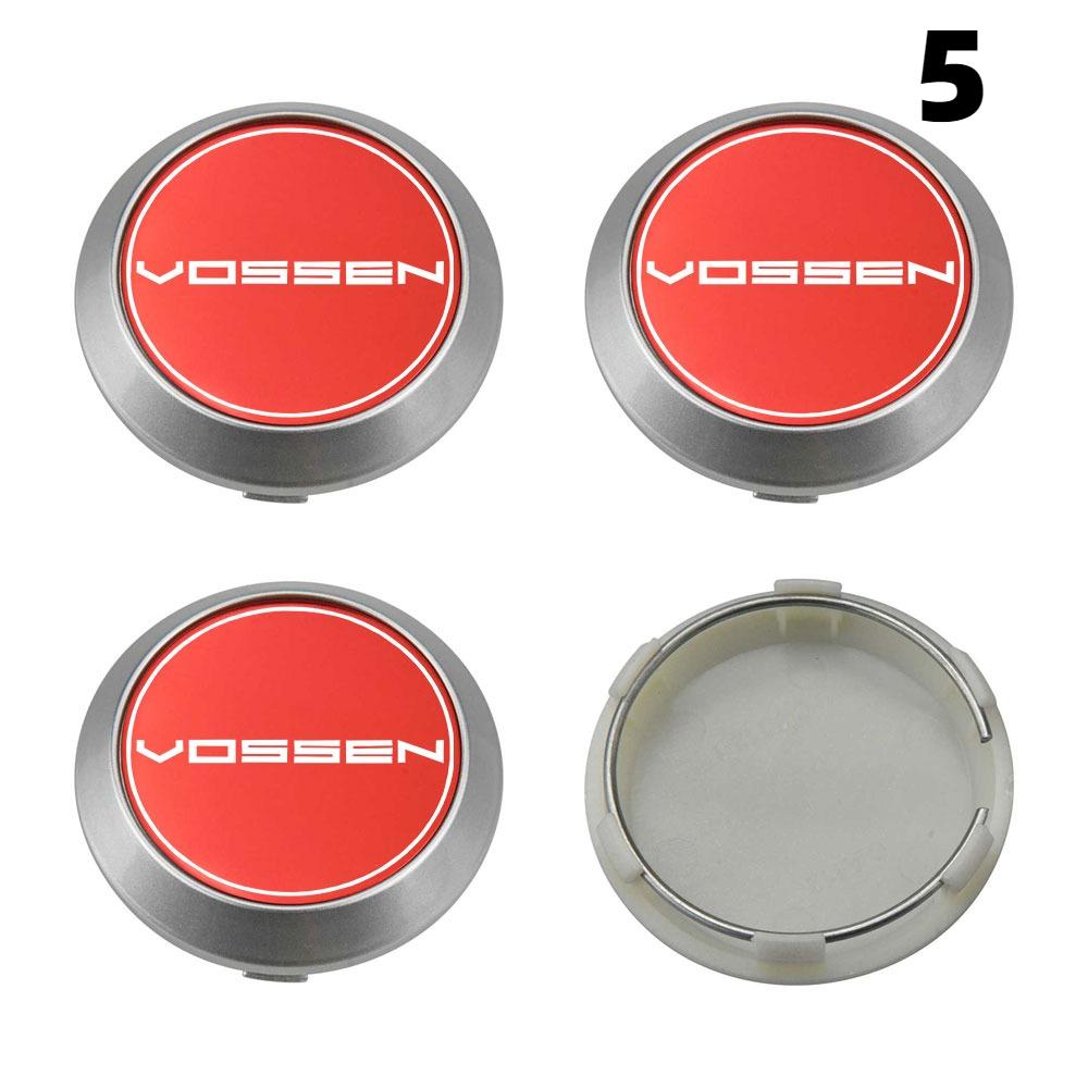 4PCS New 64MM OD / 60MM ID Rim Caps VOSSEN Emblem Wheel Center Cap Wheel Cover Hub caps Sport Car Logo Tire Accessories