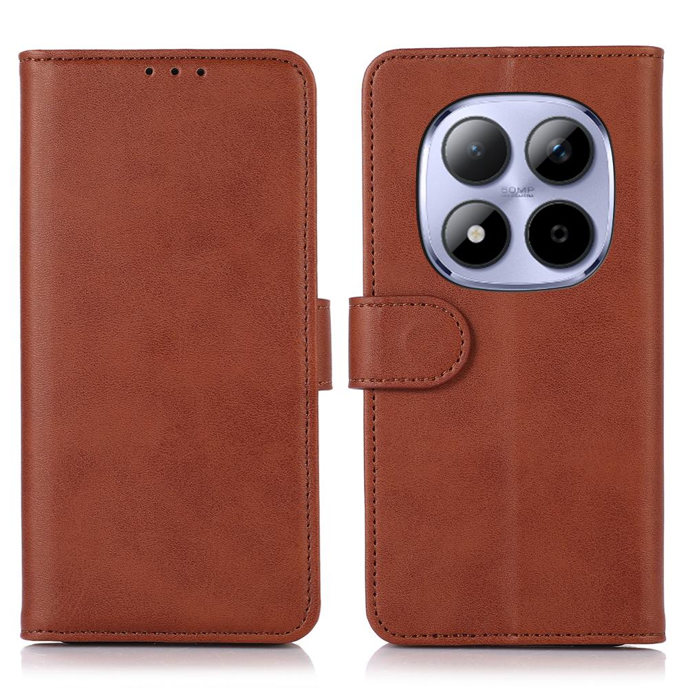 For Xiaomi Redmi Note 15 Pro 5G (Global) Mirror Window Leather Case Textured Protective Cover