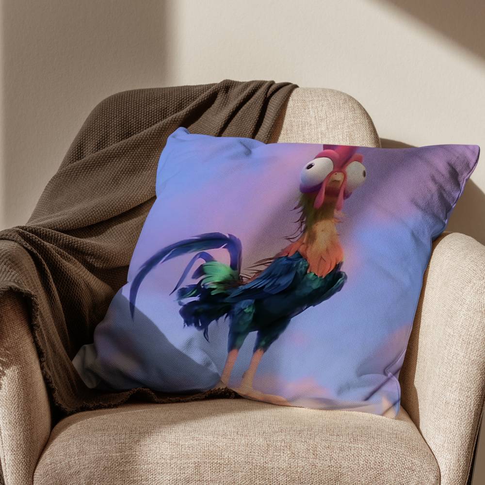 

logy Heihei Crab Tamatoa Moana Pillow Case Office Cushions Suitable For Sofa Car Bedroom Decorative Cushion Cover 30x30cm