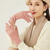 Thickened Warm Gloves Stretch Thermal Mittens Fashion Windproof Gloves  for Women