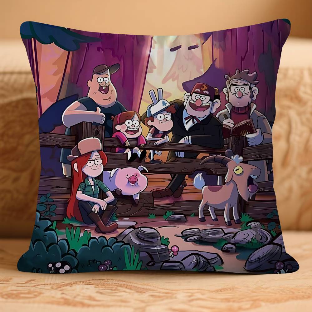 Мультяшная наволочка Gravity Falls, наволочка для подушки, декор, наволочка с принтом, чехол для подушки для дивана 16x16Inch