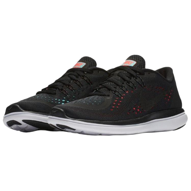 Nike Flex 2017 RN Comfortable Soft Slip Resistant Durable Low Top Running Shoes Women Sneaker Black 898476-011