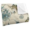 JQ Licensing Jl-Jp-Jq 2 Silky Tiki Flower Fishing Supersoft Blanket
