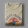 Men Amity Island Summer 0f 75 Jaws T Shirts  100% Cotton Clothes Casual Short Sleeve Round Neck Tee Shirt Classic T-Shirt