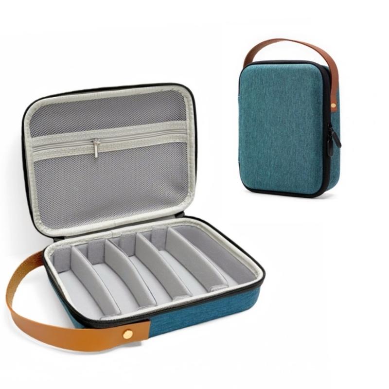 Lightweight Eyewear Holder With 5 Compartments Portable EVA Glasses Case Sunglasses Storage Box For Men Women