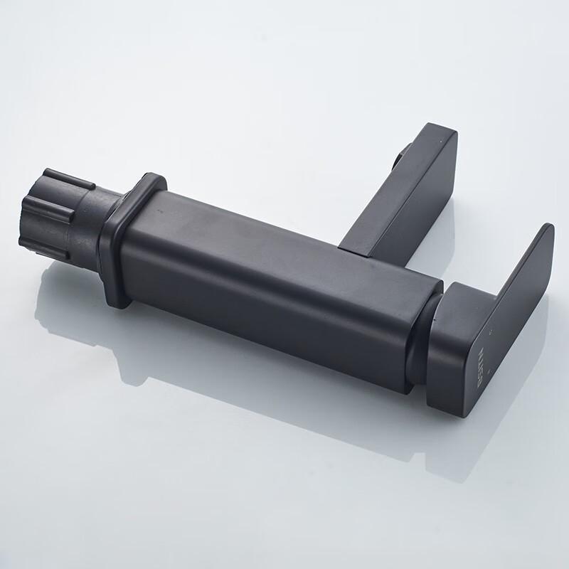 TLXT Black Square Basin Faucet
