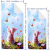 Cute Cat Cartoon Beach Towel Large Soft Absorbent Polyester Towel For Swimming Travel Camping Machine Washable Rectangular Shape