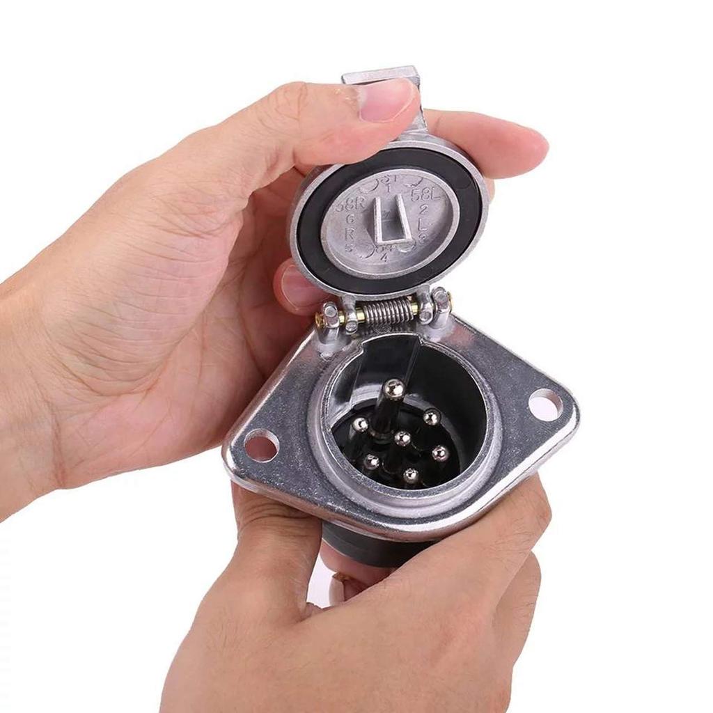 JSTwig 7 Pole Trailer 7 Pin Electrode Wiring Junction Coupler