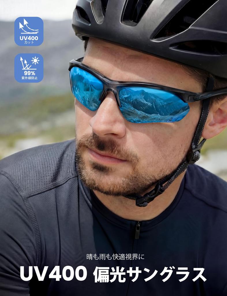 Sports Polarized for Asian TR90 UV400 TAC Polarized Mirror UV Blue Clear Gray [Lamicall] Sunglasses, Lenses, Running, Marathon, Hiking, Fishing,